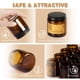 thumbnail image 3 of Frascos de vidrio TENLIG Amber de 120 ml con tapas, paquete de 12, 3 of 9