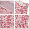 thumbnail image 3 of Unique Bargains Floral Medium Pattern Makeup Bag for Travel Red Polyester, 3 of 6