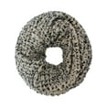 thumbnail image 2 of Black & White Winter Knit Multicolor Unisex Infinity Scarf, 2 of 11