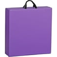 thumbnail image 3 of ZENY 2’’ Thick Tri-fold Folding Gym Exercise Mat Extra Thick Gymnastics Mat Tumbling Mat with Carrying Handles for Home Workout, Core Workouts, Stretching, MMA, Yoga-Purple, 3 of 10