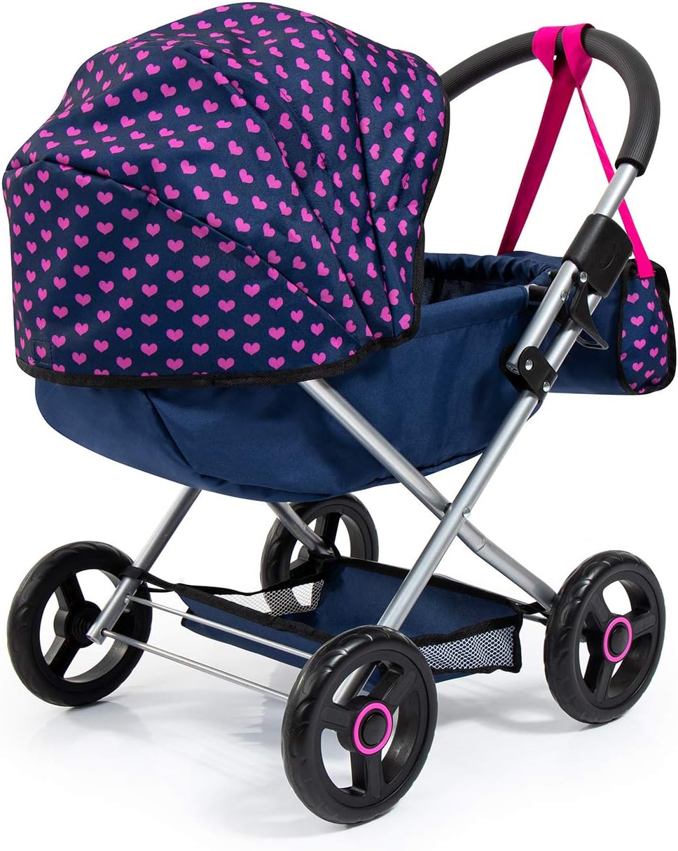 Bayer Dolls 4-in-1 Toy Baby Doll Pram Stroller Cosy Set - Dolls up to 18" (Blue/Purple) - image 3 of 10