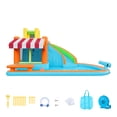 thumbnail image 1 of KFFKFF Inflatable Bounce House, 14.9 x 12.8 x 7.8 ft Inflatable Bounce House Water Slide, Bouncer Castle with Castle Bounces, Tall Slide, Splash Pool for 3 to 4 Kids Ages 3 to 8, 1 of 9