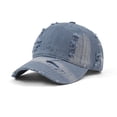thumbnail image 2 of Lumtrix Vintage Distressed Baseball Caps Soft Dad Hats Adjustable Trendy Hat for Mens Womens Sky Blue One Size, 2 of 4