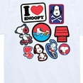 thumbnail image 3 of Peanuts - I Heart Snoopy Patches - Youth Short Sleeve Tee, 3 of 6