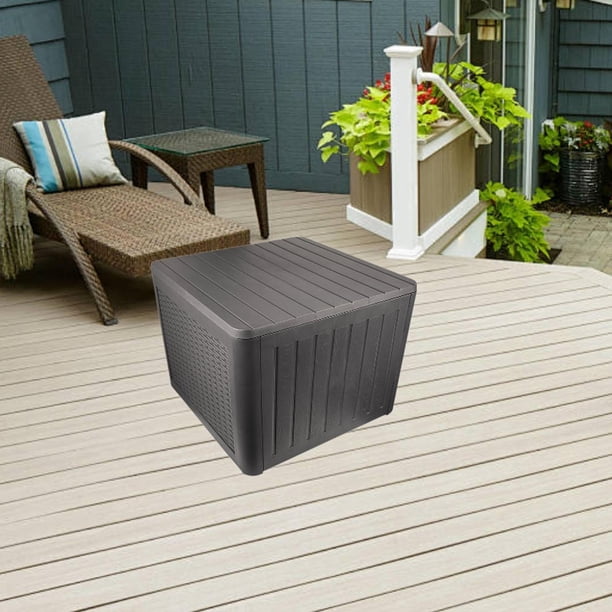 Caja de almacenamiento para terraza de patio shamjiam Gris 55cmx56cmx43.5cm