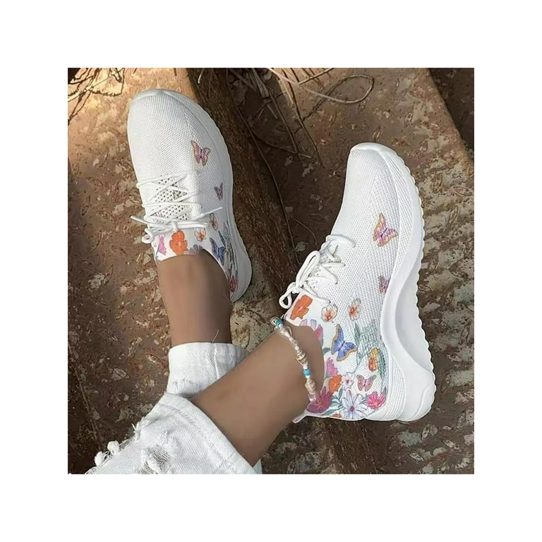 Floral gym shoes sale