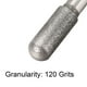 thumbnail image 4 of Brocas de diamante para moler, bits de taladro para herramienta rotativa, vástago de 1/4 de pulgada, nariz de bola cilíndrica de 8 mm, 120 de grano, 5 piezas, 4 of 4