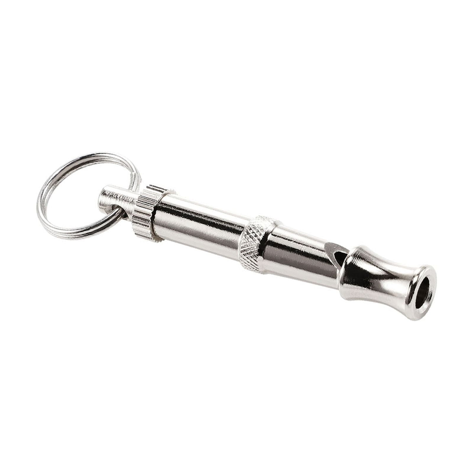 Adjustable Ultrasonic Dog Training Whistle Metal Keychain Attachment Dual Frequency Pet Obedience Training Tool for Canine Behaviour Correction