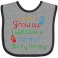 thumbnail image 3 of Inktastic Farmer Like Mommy Boys or Girls Baby Bib, 3 of 4
