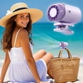 thumbnail image 6 of Portable Neck Turbo Fan, Clip Portable Fan Rechargeable, Cooling Fans that Blow Cold Air, Chill Pill Fan Ventilador Portatil for Travel Summer Indoor Outdoor, 6 of 9