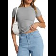 thumbnail image 3 of Camiseta de Corta Y2k Gris M, 3 of 8