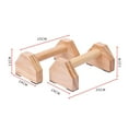 thumbnail image 5 of Durable Pine Wood Push Up Bars - Ergonomic Handstand Trainer for Home & Gym, 5 of 5