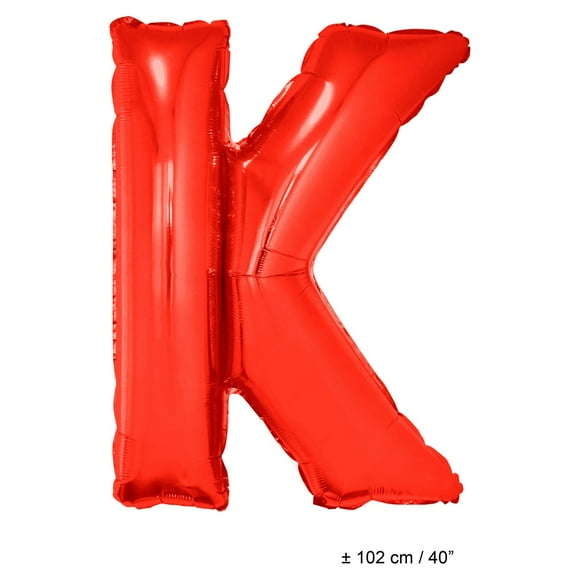 Balloon-Foil-Letter K-40"-Red
