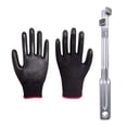 thumbnail image 4 of Wrench Extender Tool Bar with 1 Pair Non-slip Glove Universal Torques Amplifier Tool with Square Hole  Extra Long Repair Tools Bar Connecting Rod for Mechanics Garage Repairmen, 4 of 8
