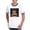 Navy/White, variant on - Shiny Jack O' Lantern Men's Ringer T Shirt - 100% Cotton Ringed T-Shirt