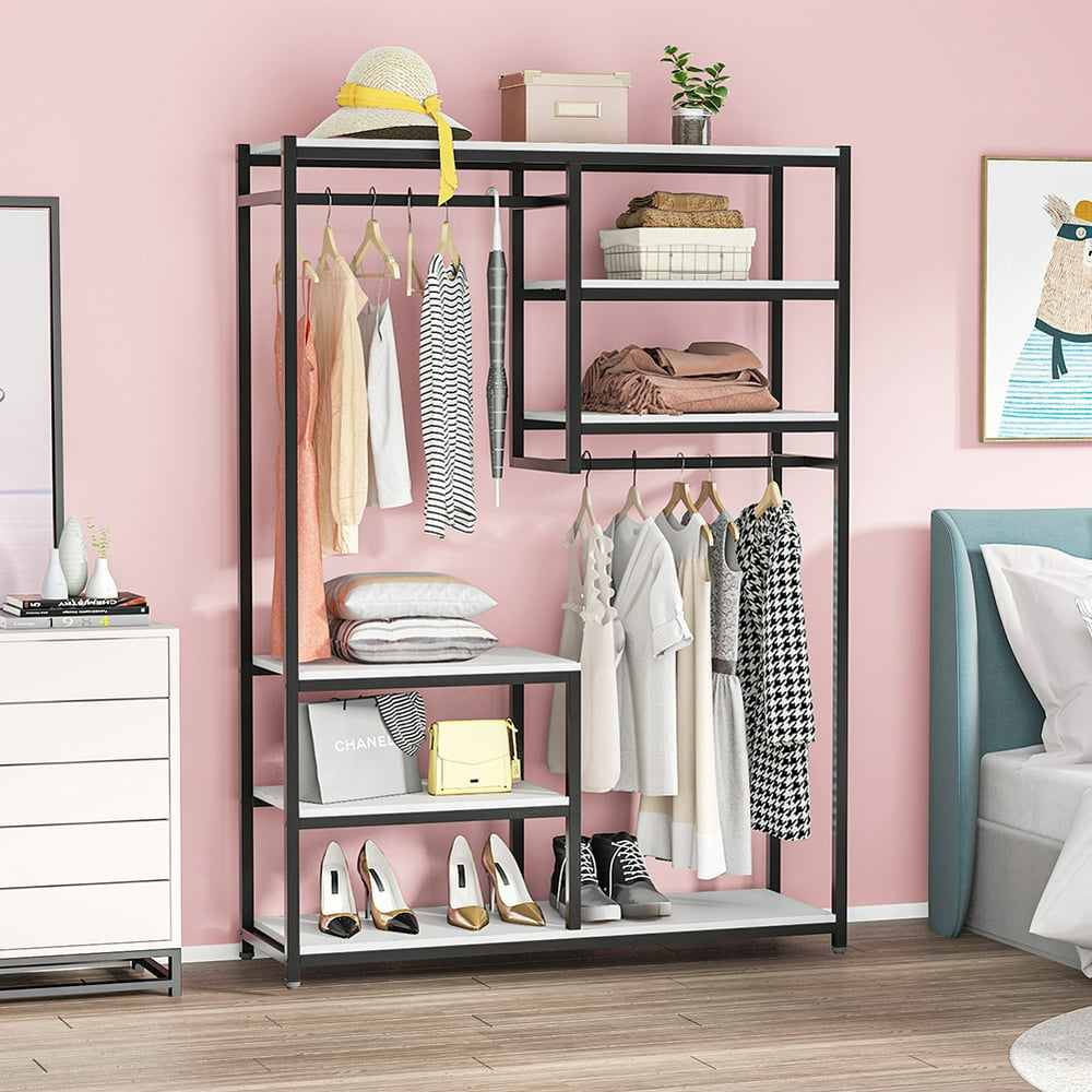 Tribesigns Closet Organizer Storage with Double Hanging