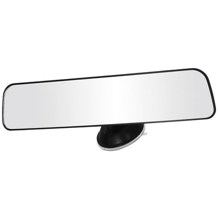 GOOHOCHY Panoramic Rear View Mirror for Car Use with Wide Angle Black Glass and ABS Easy Installation