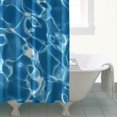 thumbnail image 2 of Ensemble de Rideau de Douche avec Doublure à Boutons-Pression, Tissage Bleu Minimaliste Moderne (5) Rideaux de Douche Doublure de Douche Imperméable, Rideau de Salle de Bain Minimaliste en Polyester, 72x72 Pouces, 2 of 4