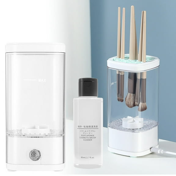 Electric Makeup Brush Cleaner - 500 RPM Makeup Brush Cleaning Machine, IP65 Waterproof Automatic Makeup Brush Cleaner for Makeup Sponges and Brushes