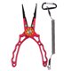 thumbnail image 3 of Alicates de pesca de aluminio quitar anzuelos soporte para peces herramienta de anillo dividido Clip abrazadera cortadores de línea con cordón y bolsa de almacenamiento Maboto Alicates, 3 of 7
