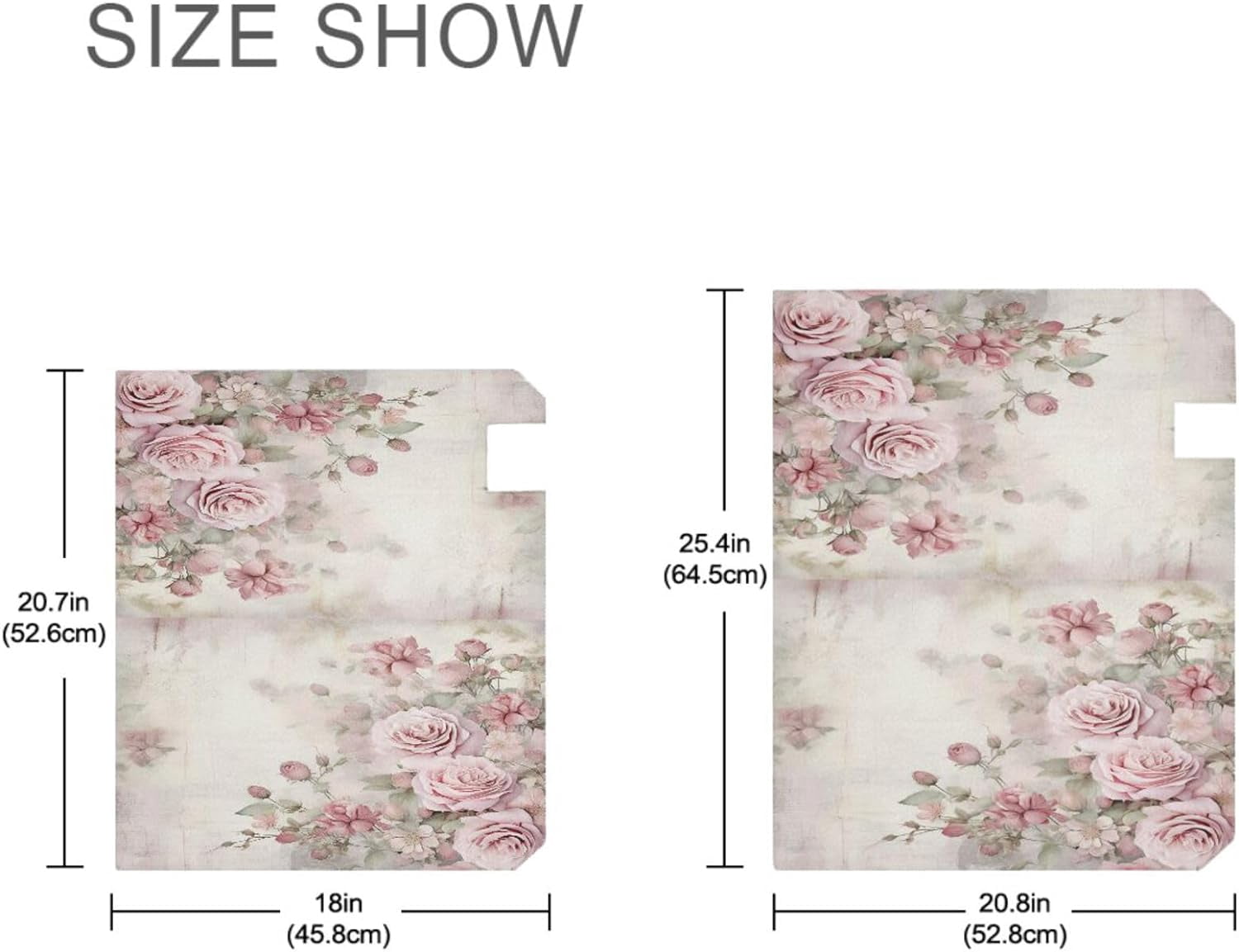 Mailbox Covers, Vintage Pink Rose Mailbox Covers Oxford Cloth Post Box Cover with Magnetic Strip for Garden Yard Decor