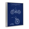 thumbnail image 4 of Stupell Industries Detailed Motorcycle Blueprint Transportation Painting Gray Framed Art Print Wall Art, 16 x 20, 4 of 10