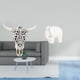 thumbnail image 2 of Escultura de cerámica con forma de cabeza de toro para colgar en la pared, adorno de animal para oficina, granja, dormitorio, mesa, estantería, figura, 2 of 8