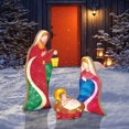thumbnail image 5 of Qocolhg Lighted Nativity Scene Outdoor Decorations 11.8 inch, Christmas Manger Scene Outdoor Nativity Scenes for Yard Garden, Christmas Party Decorations with Led Lights, 5 of 7
