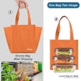 thumbnail image 3 of Bolsa de almuerzo iknoe de 9 litros, aislante, plegable, a prueba de fugas, naranja, 3 of 6