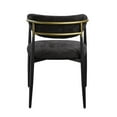 thumbnail image 3 of ACME Jaramillo Wood & Fabric Upholstered Side Chair in Black (Set of 2), 3 of 5