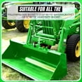 thumbnail image 4 of Garvee Bolt-On Tractor Bucket Grab Hooks, 2 in Receiver + 1/2 in D-Rings, Fits JD 53/57/61/72 in Buckets (Not 49 in), Green, 4 of 6