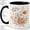 Black, variant on Autumn Apple Floral Accent Mug, 11oz Ceramic Coffee Cup for Teachers