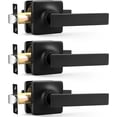 thumbnail image 1 of Matte Door Handles Passage Door Handles Interior Door Handles NonLocking Lever Set [for Hallway or Closet Doors] Reversible for Right/Left Sided Doors, 1 of 8