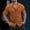 Orange, variant on SGFCWSX Men's Textured Shirt Short Sleeve Button Down, Camp Collar Single Pocket Lightweight Summer Casual Beach Wear Orange Size S