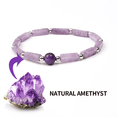 thumbnail image 2 of Natural Amethyst Body-purify Slimming Bracelet Stone Energy Bracelets For Women Weight Loss Bracelet Fatigue Relief Healing Yoga, 2 of 5