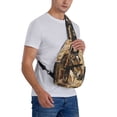 thumbnail image 7 of Sling Bag for Men, Musical Horse Vintage Collage Fanny Pack Crossbody Bags Shoulder Chest Bag, Small Gym Bag Anti Theft Crossbody Backpack Daypack for Travel Sports Running Hiking, 7 of 7