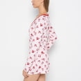 thumbnail image 2 of Long sleeve brushed jersey v-Neck top in Big Sweet Bows, 2 of 5