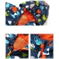 thumbnail image 4 of Adarl Kids Baby Boy Dinosaur Clothes Waterproof Windbreak Hooded Coat Jacket Outerwear A Dark blue 1-2 Years, 4 of 7