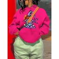 thumbnail image 3 of Sudadera Con Capucha De Bolsillo De Canguro Con Estampado De Mago De Halloween, Sudadera Con Capucha De Manga Larga Informal Con Cordón, Ropa De Mujer, 3 of 4