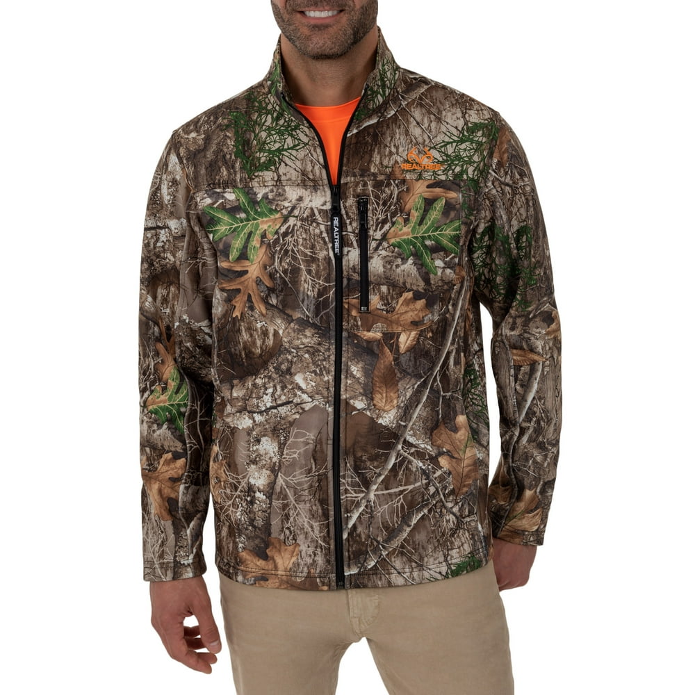 Realtree Realtree Men's Camo Long Sleeve Bonded Full Zip Jacket