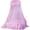 Pink, variant on Riousery Round Canopy Lace Princess Style Mosquito Net Bed Curtain for Children Bed, White