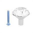 thumbnail image 1 of Boutons de Cabinet en Cristal Forme Diamant Poignée pour Tiroir Commode Meubles (Grand), 1 of 8