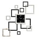 thumbnail image 1 of Espejo Reloj de pared Juego de pegatinas Autoadhesivo Rectangular Dormitorio Tienda Decoración de arte Calcomanías decorativas espejadas Póster AweSitey JJ18148-00, 1 of 6