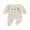 Pink, variant on Newborn Baby Girl St Patricks Day Outfit Smocked Footed Rompers Spring Clothes Puff Long Sleeve Doll Collar Clover Embroidery Striped Footied Pajamas Jumpsuit