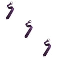 thumbnail image 3 of braveheart Hommes Polyester Cravate Solide Cravate de Mode avec Noeud Assorti Complet Unisexe Pull Corde Cravate pour Robe de Soirée Mariée Violet 3Set, 3 of 6