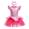 thumbnail image 1 of Vestido de disfraz elegante con diseño de princesa Daisy para bebés de 18 a 24 m, 1 of 5