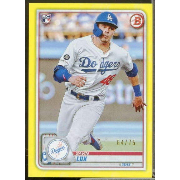 Gavin Lux Rookie Card 2020 Bowman Yellow #71