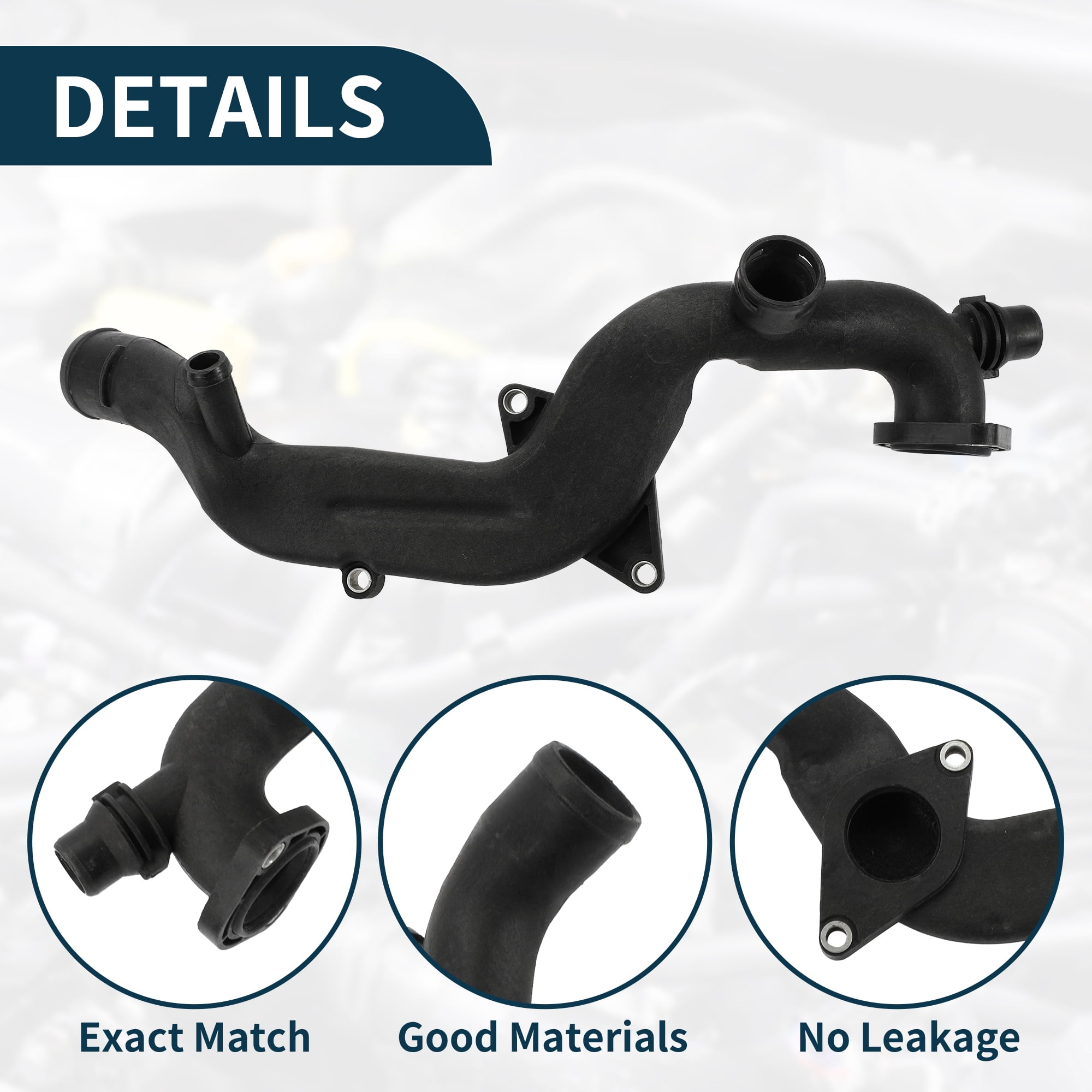 Unique Bargains Engine Cooling Water Line For Audi A8 Quattro 3.0L 2015-2018