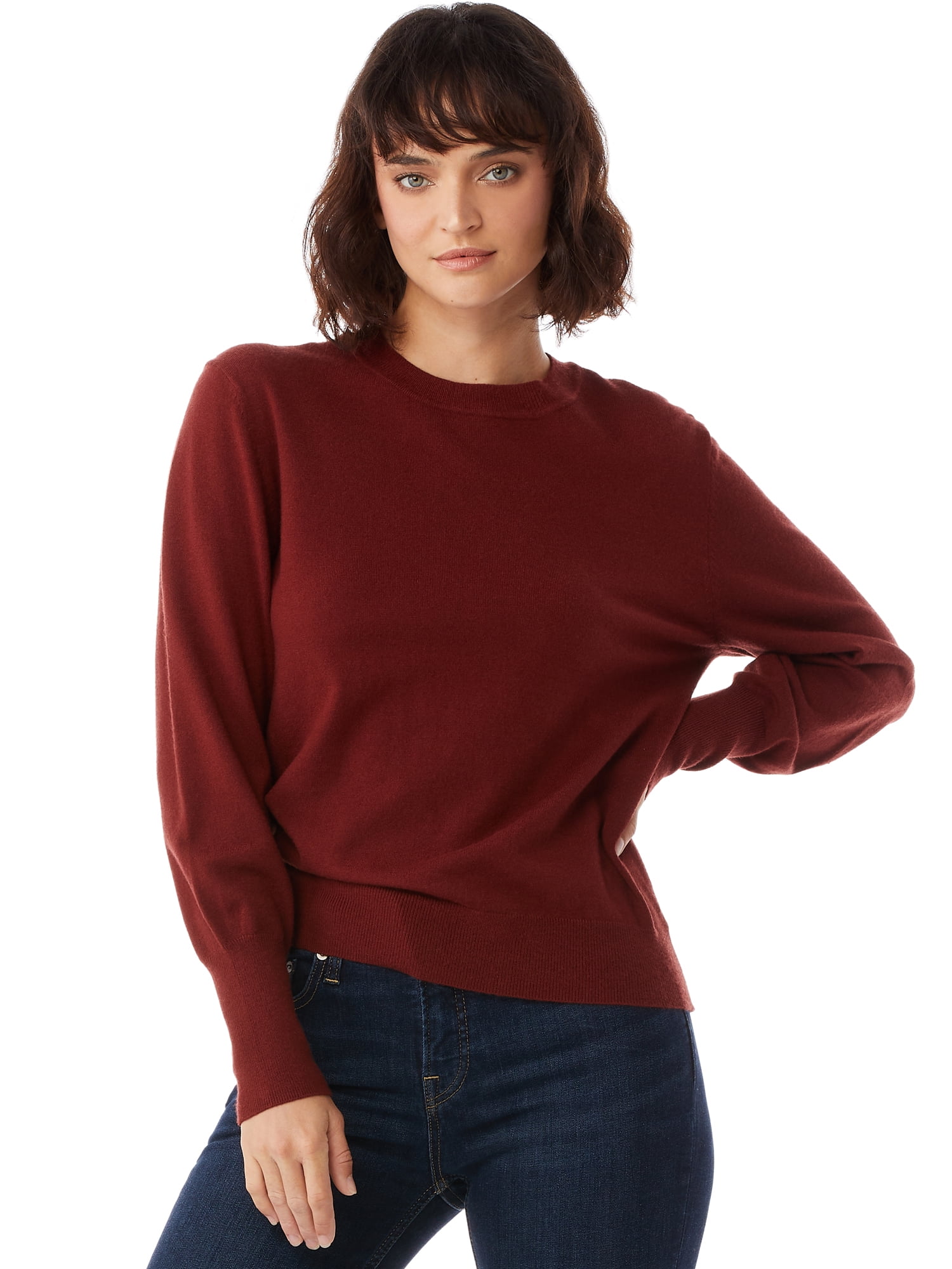 Free Assembly Women's Boxy Crewneck Sweater