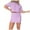 Purple, variant on WENWU Cropped Tee Skort Set Sweat Skirt Sets Women 2 Piece Outfits Two Piece Tennis Skirt Set for Women Bathing Skirts for Women Rompers Women